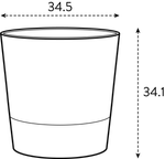 foss rond 35cm mushroom beige